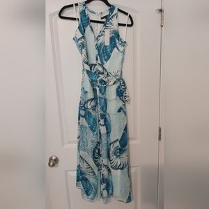 White House Black Market sleeveless  midi shirt dress 00